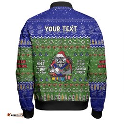 New Zealand Warriors Christmas Custom Bomber Jacket - Chrissie Spirit Bomber Jacket
