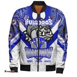 Canterbury-Bankstown Bulldogs Bomber Jacket - Custom Talent Win Games But Teamwork And Intelligence Win Championships With Aboriginal Style