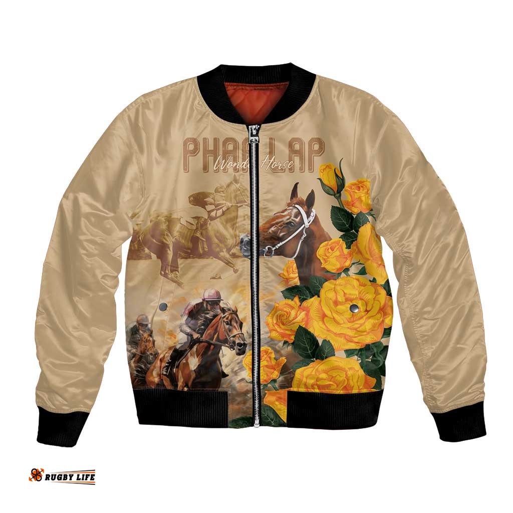 Personalised Melbourne Horse Racing Bomber Jacket Australia Wonder Horse