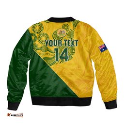 Custom Matildas Soccer Bomber Jacket Australian Indigenous National Color