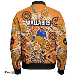 Australia Aboriginal Custom Bomber Jacket - Dragonfly Flies Into Beehive And Snake Circle Bomber Jacket