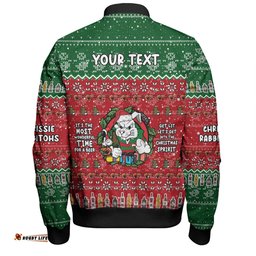 South Sydney Rabbitohs Custom Bomber Jacket - Chrissie Spirit Bomber Jacket