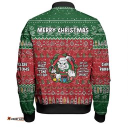 South Sydney Rabbitohs Custom Bomber Jacket - Chrissie Spirit Bomber Jacket