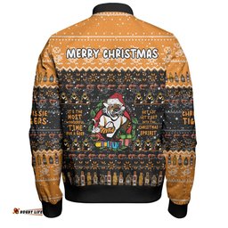 Wests Tigers Christmas Custom Bomber Jacket - Chrissie Spirit Bomber Jacket