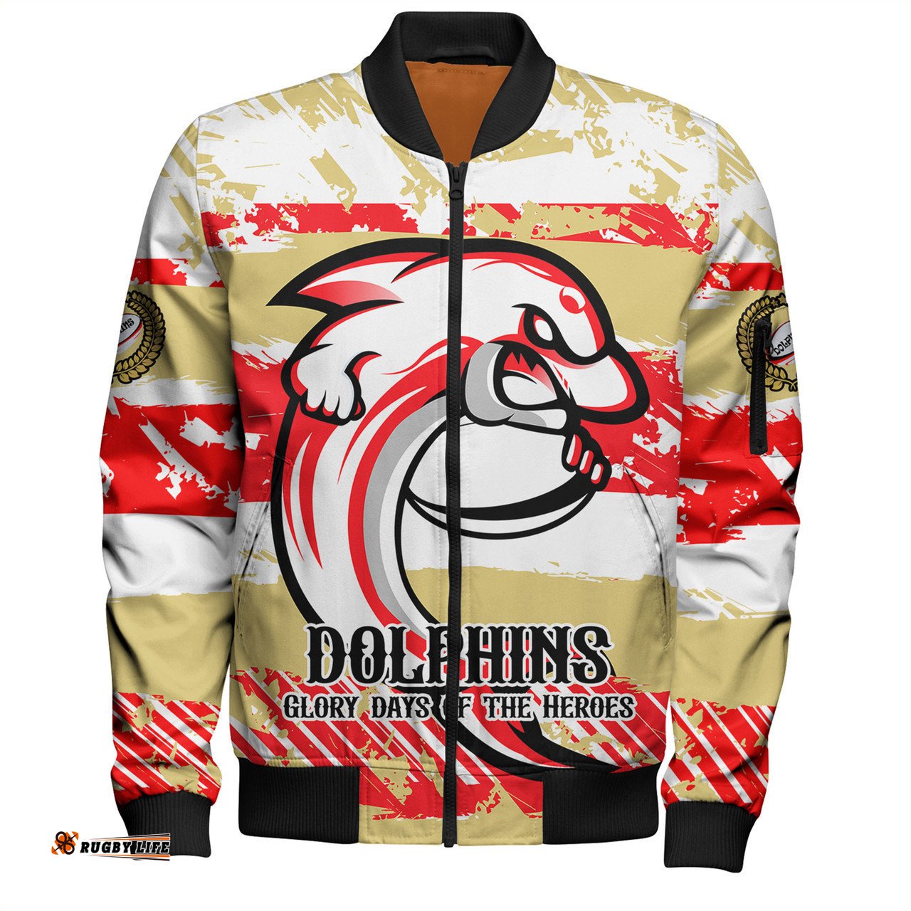 Redcliffe Dolphins Bomber Jacket - Theme Song Inspired