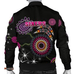 Sydney Men's Bomber Jacket Sixers Indigenous - Black