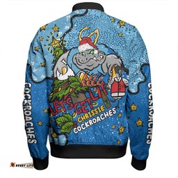 New South Wales Cockroaches Christmas Custom Bomber Jacket - Let's Get Lit Chrisse Pressie Bomber Jacket
