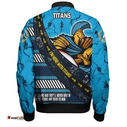Gold Coast Titans Sport Bomber Jacket - Theme Song For Rugby With Sporty Style