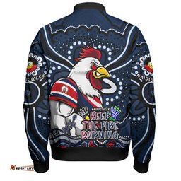 Sydney Roosters Bomber Jacket Aboriginal Inspired Naidoc Week Custom For Die Hard Fan Supporters
