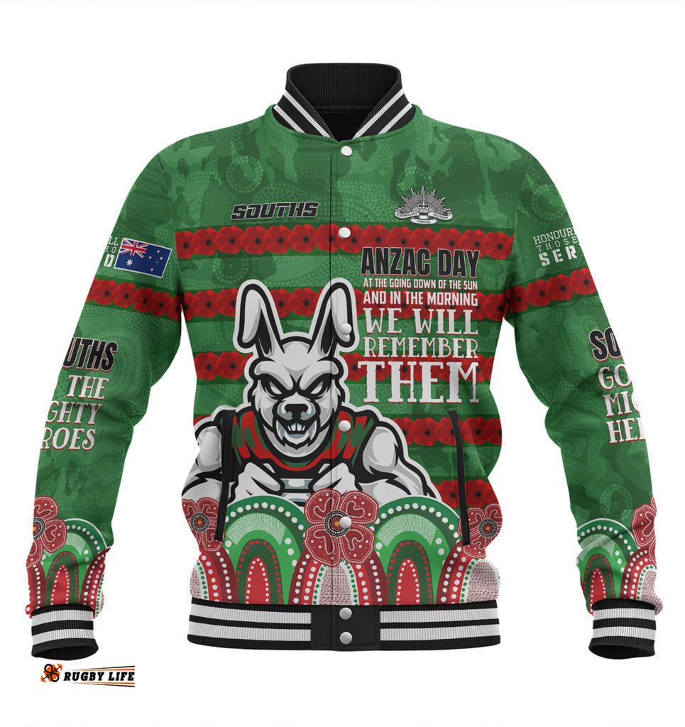 Australia South of Sydney Anzac Custom Baseball Jacket - Go The Mighty Heroes Jacket
