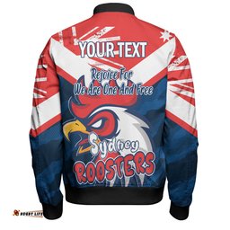 Sydney Roosters Bomber Jacket - Happy Australia Day We Are One And Free