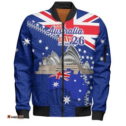 Australia Australia Day Bomber Jacket - Happy Australia Day Bomber Jacket