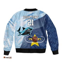 Sharks-Cowboys Rugby Custom Bomber Jacket Half Dynamic Style