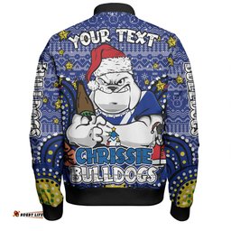 Canterbury-Bankstown Bulldogs Christmas Custom Bomber Jacket - Christmas Knit Patterns Vintage Jersey Ugly Bomber Jacket