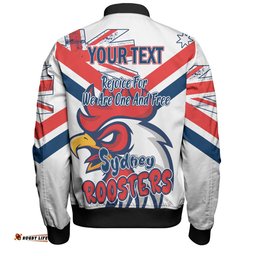 Sydney Roosters Bomber Jacket - Happy Australia Day We Are One And Free V2