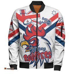 Sydney Roosters Bomber Jacket - Happy Australia Day We Are One And Free V2