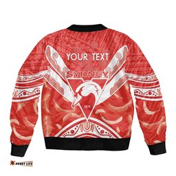 Personalised Swans Football Bomber Jacket 2024 Swannies Mascot Go Champions