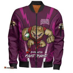 Queensland Maroons Bomber Jacket Custom State Of Origin 2024 Show Us Ya Cane Toads!
