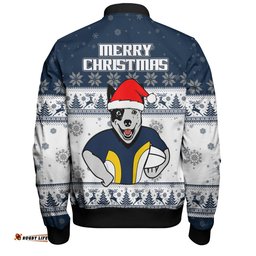 North Queensland Cowboys Christmas Custom Bomber Jacket - Special Ugly Christmas Bomber Jacket