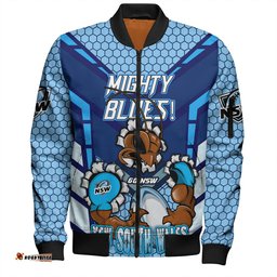 Cockroach Sport Bomber Jacket - Custom Mighty Blues