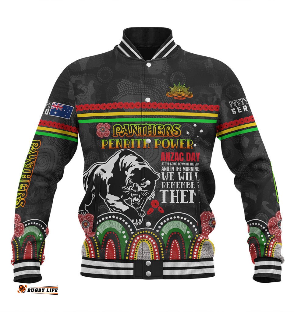 Australia Penrith City Anzac Custom Baseball Jacket - Penrith Power Jacket