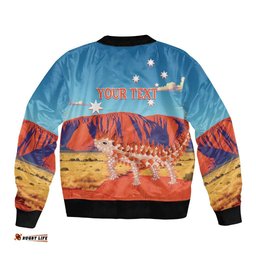 Personalised Australia Thorny Devil Bomber Jacket Nature's Armored Knights - Aussie Uluru
