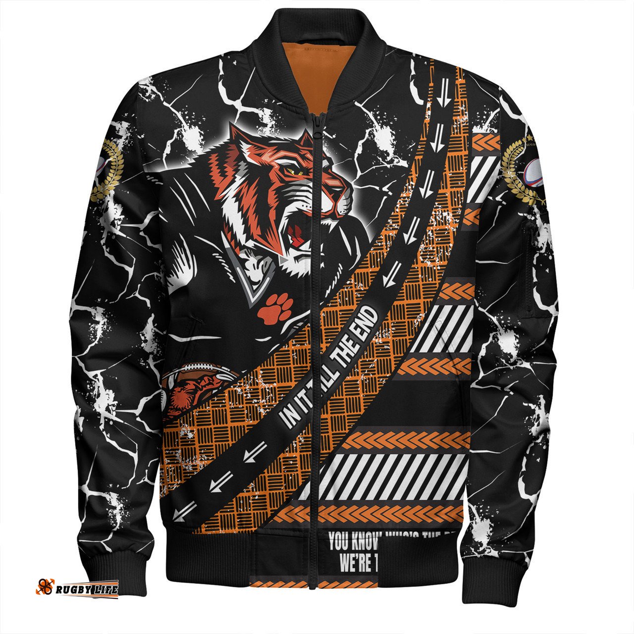 Wests Tigers Bomber Jacket - Theme Song For Rugby With Sporty Style