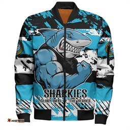 Cronulla-Sutherland Sharks Bomber Jacket - Theme Song Inspired