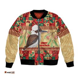 Australia Christmas Bomber Jacket Kookaburra Santa With Gumtree
