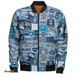 New South Wales Sport Bomber Jacket - Team Of Us Die Hard Fan Supporters Comic Style
