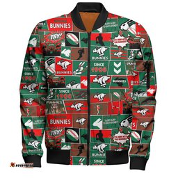 South Sydney Rabbitohs Bomber Jacket - Team Of Us Die Hard Fan Supporters Comic Style