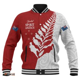 Australia Anzac Day Custom Baseball Jacket - Spirit Of The Anzacs Jacket