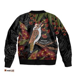 Australia Indigenous Christmas Bomber Jacket Kookaburra Aboriginal