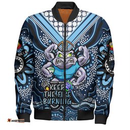 New South Wales Blues Bomber Jacket Aboriginal Inspired Naidoc Week Custom For Die Hard Fan Supporters