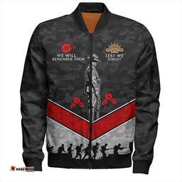 Australia Bomber Jacket Camouflage Lest We Forget