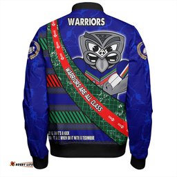 New Zealand Warriors Sport Bomber Jacket - Theme Song For Rugby With Sporty Style