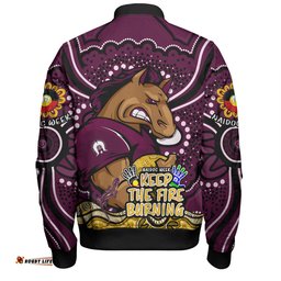 Brisbane Broncos Bomber Jacket Aboriginal Inspired Naidoc Week Custom For Die Hard Fan Supporters