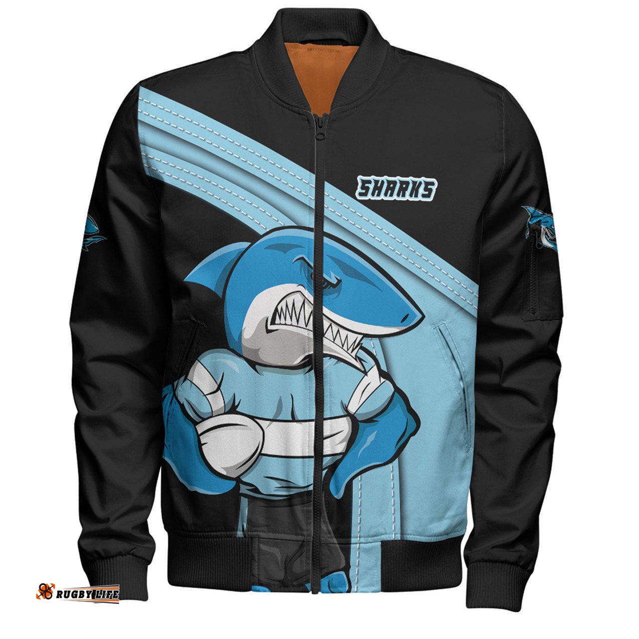 Cronulla-Sutherland Sharks Bomber Jacket Custom Team Of Us Die Hard Fan Supporters