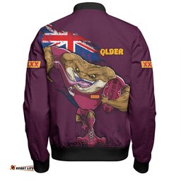 Queensland Maroons Bomber Jacket Custom For Die Hard Fan Australia Flag Scratch Style