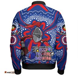 Newcastle Knights Bomber Jacket Aboriginal Inspired Naidoc Week Custom For Die Hard Fan Supporters