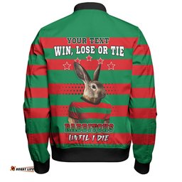 South Sydney Rabbitohs Bomber Jacket Custom Team Of Us Die Hard Fan Supporters Aboriginal Inspired