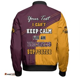 Brisbane Broncos Bomber Jacket Custom Team Of Us Die Hard Fan Supporters