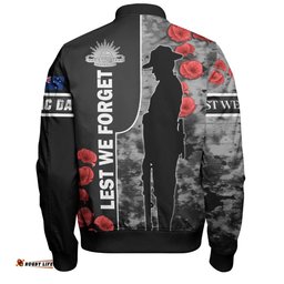 Australia Bomber Jacket - Custom Royal Australian Army Anzac Day Camouflage Style