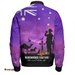 Australia Anzac Day Bomber Jacket - Anzac Day We Served Side By Side Bomber Jacket