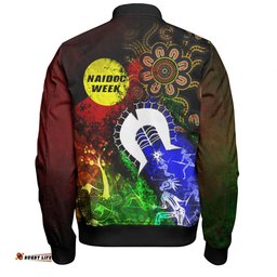 Australia Bomber Jacket Naidoc Week Aboriginal Indigenous Inspired Blood In Me