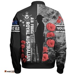 Australia Bomber Jacket - Custom Royal Australian Air Force Anzac Day Camouflage Style