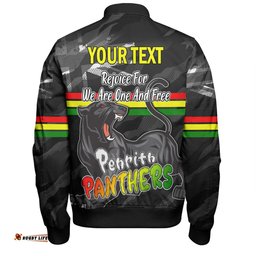 Penrith Panthers Bomber Jacket - Happy Australia Day We Are One And Free