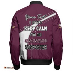 Manly Warringah Sea Eagles Bomber Jacket Custom Team Of Us Die Hard Fan Supporters