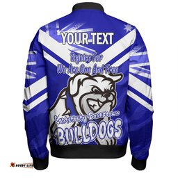 Canterbury-Bankstown Bulldogs Bomber Jacket - Happy Australia Day We Are One And Free
