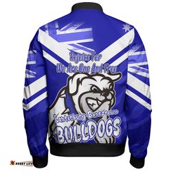 Canterbury-Bankstown Bulldogs Bomber Jacket - Happy Australia Day We Are One And Free